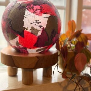 Artistic Red and Pink Decorative Sphere